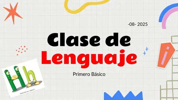 Letra H Primero Básico Lenguaje y Comunicación 