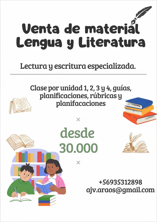 MATERIAL LECTURA Y ESCRITURA ESPECIALIZADA