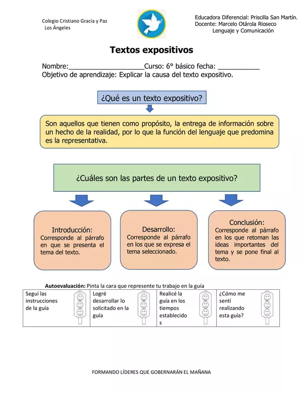 Guía de aprendizaje "Textos expositivos"