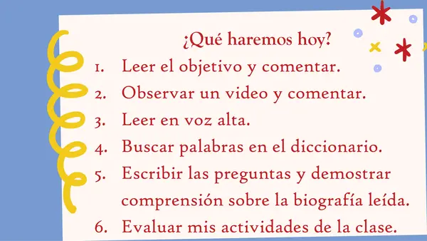 Lenguaje (OA05-OA25) La biografía