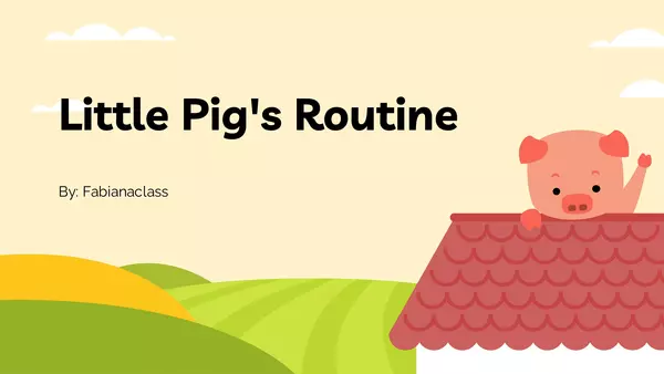 Little Pig's Routine - Children's Story