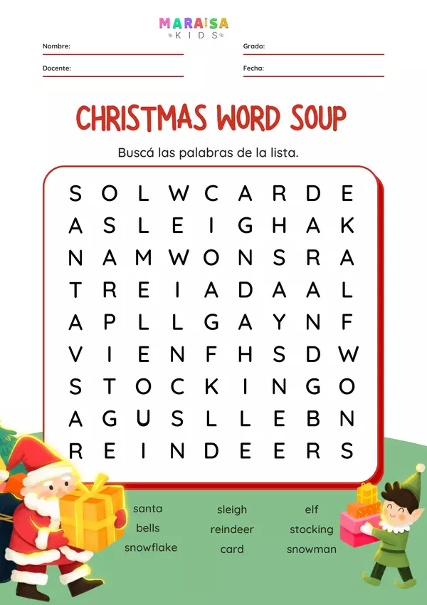 Christmas Word Soup