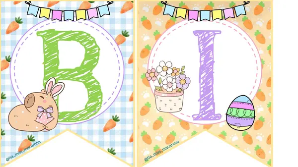 Banner Bienvenidos - Capibara Pascua