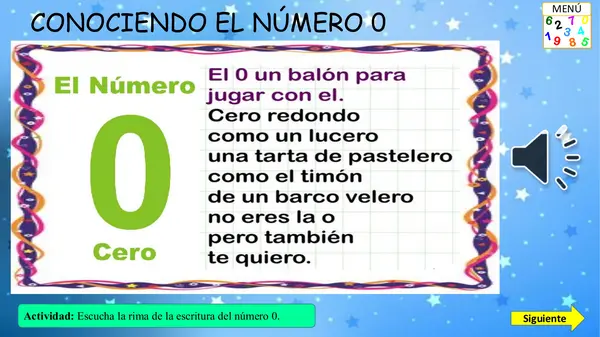 Números del 0 al 5