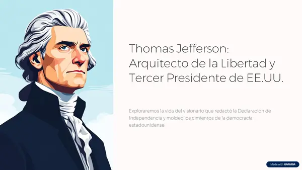 Thomas Jefferson (Tercer presidente de EEUU)