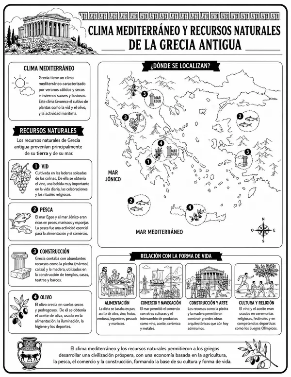 clima y recursos naturales de Grecia
