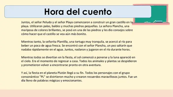 Grupo Consonántico PL – 1 semana  