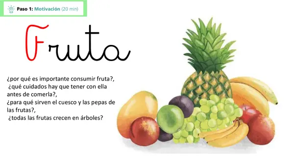 Lección 17 Fruta Parte 2 Mayúsculas Método Matte