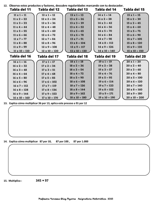 Evaluación de desempeños Matemática   / Guía nivelación 