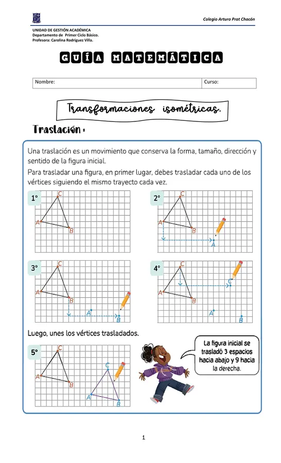GUIA TRANSFORMACIONES ISOMETRICAS 