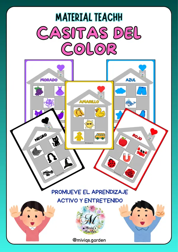La Casita de los Colores (Material Teacch)
