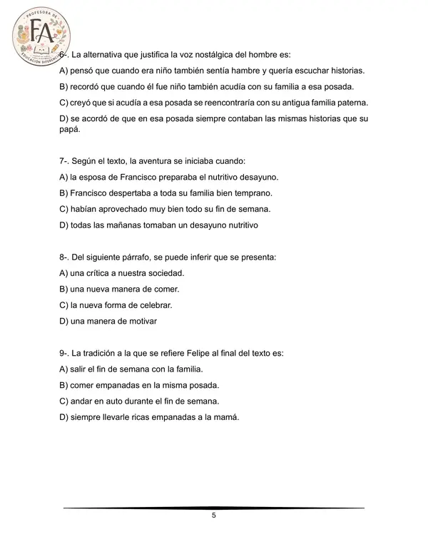 Cuadernillo de lectura ensayos SIMCE 7° Básico