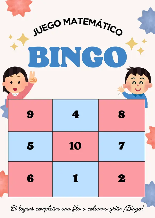 BINGO MATEMATICO 