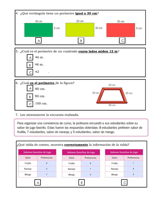 prueba de gráficos y pictogramas