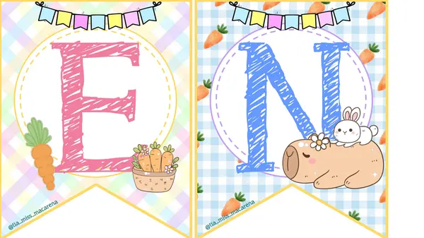 Banner Bienvenidos - Capibara Pascua
