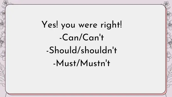 Modal verbs -English