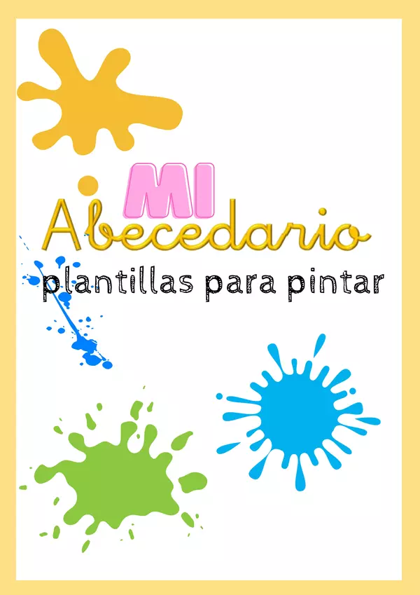 Plantillas para pintar el abecedario 