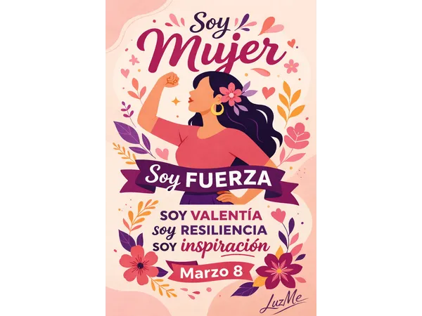 AFICHES ESTILO ILUSTRACIÓN VECTORIAL MINIMALISTA: "DÍA DE LA MUJER"