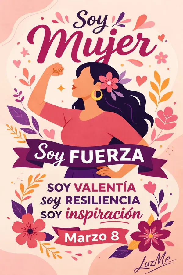 AFICHES ESTILO ILUSTRACIÓN VECTORIAL MINIMALISTA: "DÍA DE LA MUJER"