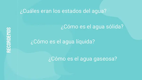 El ciclo del agua