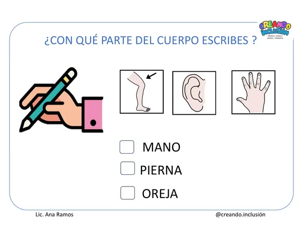 PARTES DEL CUERPO - FUNC EJECUTIVAS