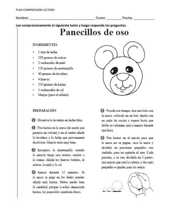 Panecillos de oso