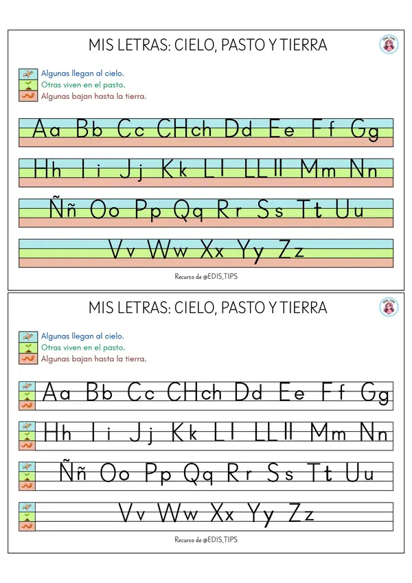 MIS LETRAS: CIELO, PASTO Y TIERRA