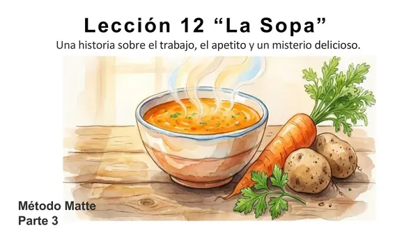 Lección 12 "La sopa" PARTE 3 Método Matte