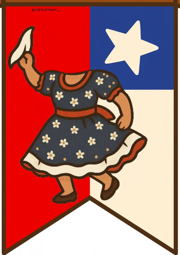Banderines personalizables Chile (18 de Septiembre)