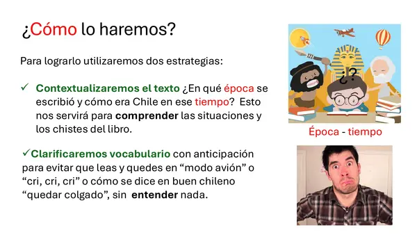 Papelucho - Preparación de la lectura con Germán. 