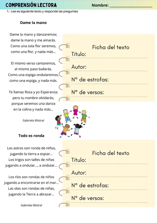 Poemas, Gabriela Mistral