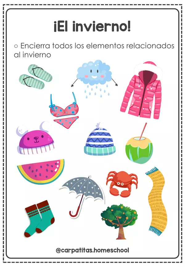 Cuadernillo de Invierno Para Niños | PDF Imprimible