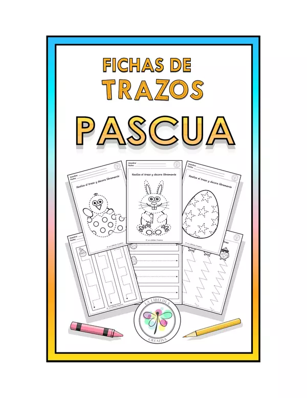 Fichas de actividades de Trazos Pascua Primavera