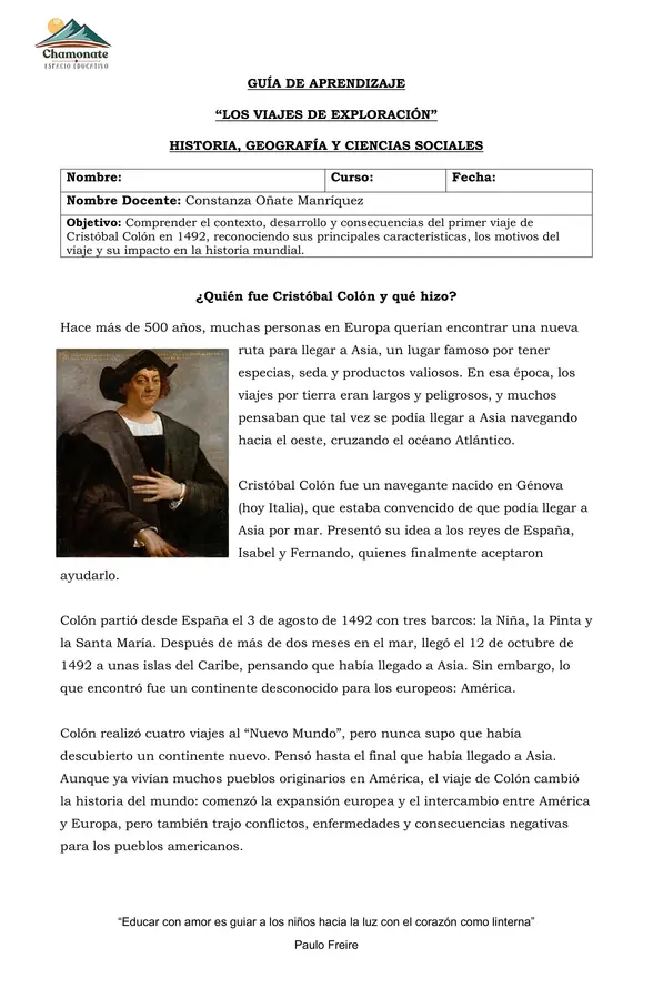 Los viajes de exploración