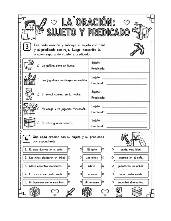 El sujeto y predicado