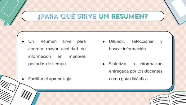 ¿Cómo hacer un resumen?