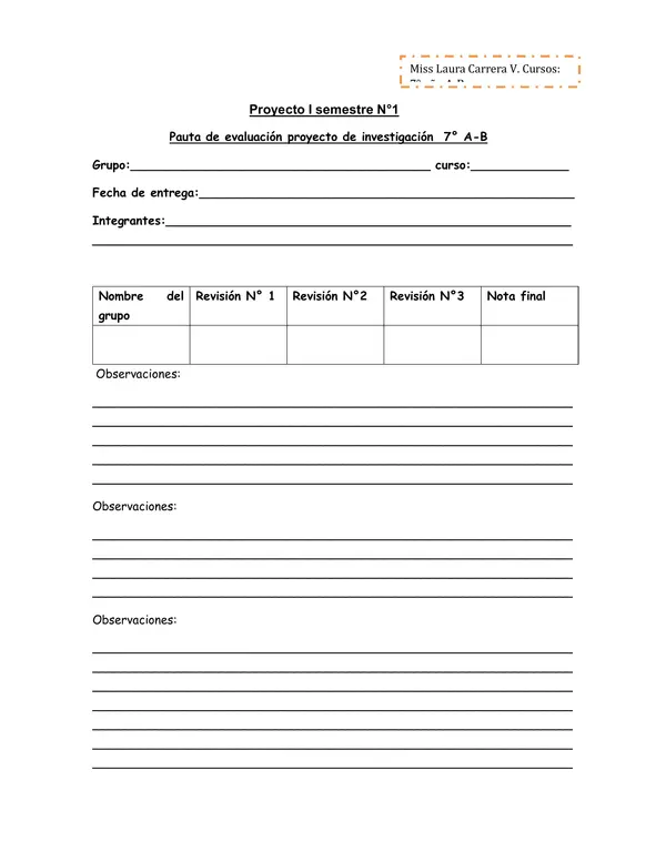 "Evaluación de Proyecto" ABP