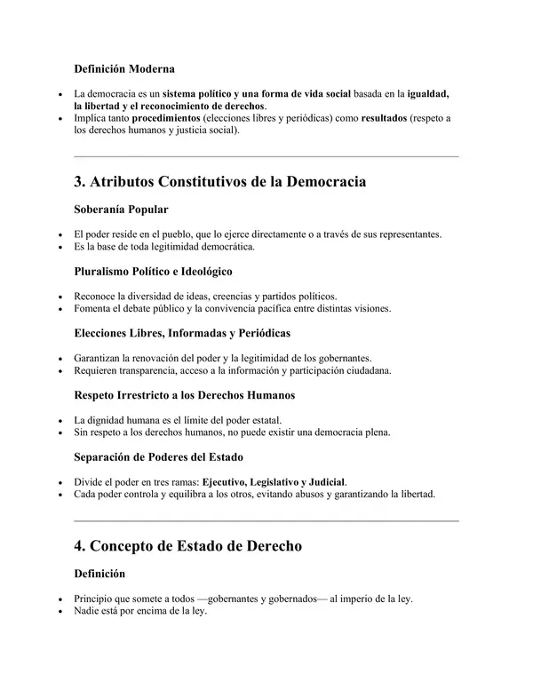 Clase N°2 Ed Ciudadana 3°M Guía sobre el concepto de democracia.