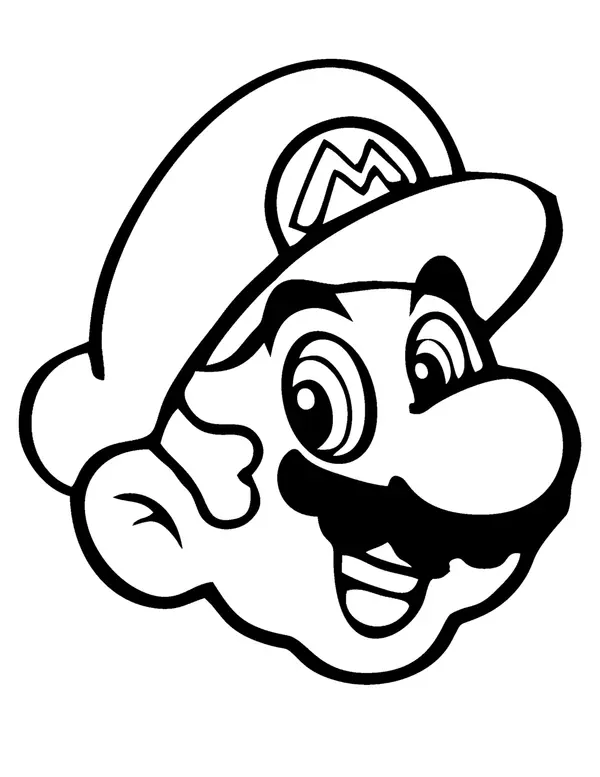 Libro para colorear Mario bros
