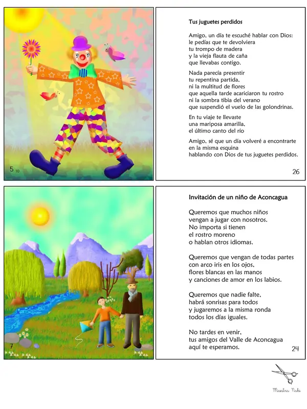 Poemario editado del libro Poemas para un Niño con Sonrisa de Primavera de Pablo Cassi