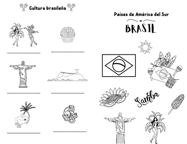 Díptico cultura brasileña