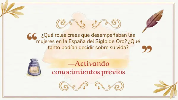 Rol de la mujer en siglo de oro