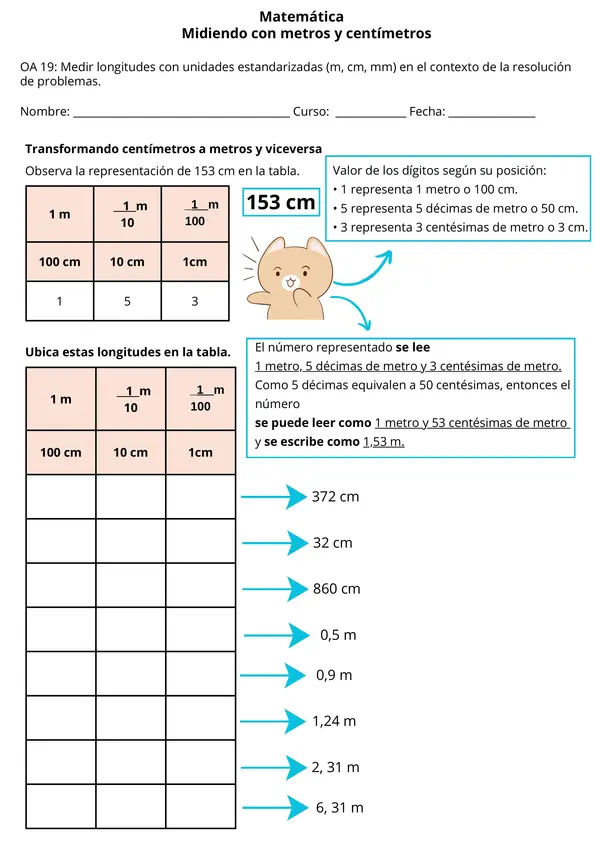 Unidades de Medida de Longitud , Matemática