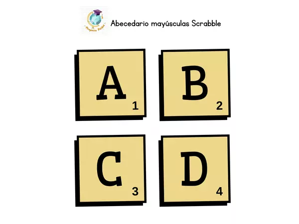 Abecedario Scrabble-MAYÚSCULAS