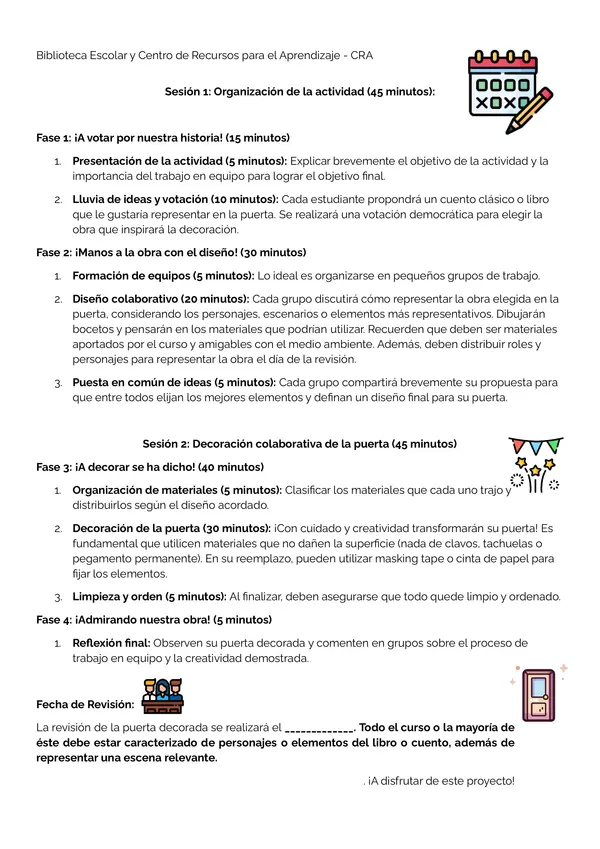 Puertas Literarias: ¡La lectura se toma la sala de clases!