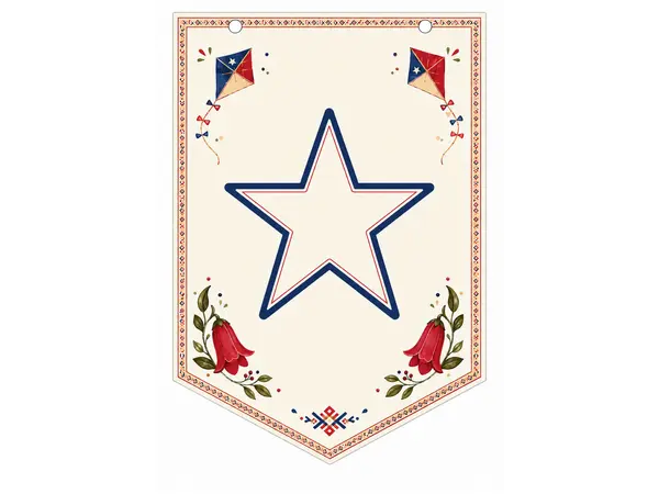 Banderines: Felices fiestas patrias - Imprimible 