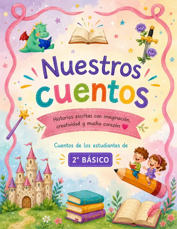 Plantilla de Cuento Infantil – Portada y Escritura Creativa
