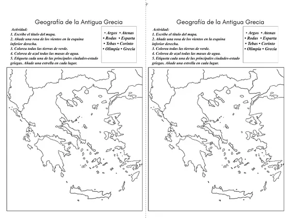Ubicación de la antigua Grecia