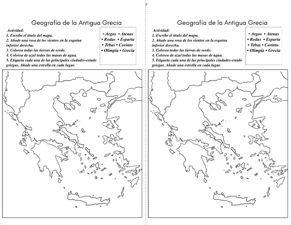Ubicación de la antigua Grecia