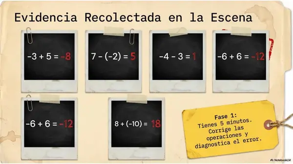 Búsqueda del Tesoro de Números Enteros | PPT Matemática 7° Básico OA1